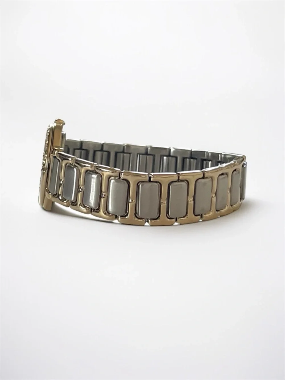 Yves Saint Laurent Two-Tone Gold and Silver Women's Bracelet Watch - Picture 15 of 17